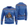 Funny Squirrel Ugly Ugly Christmas Sweater Royal