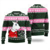 Funny Unicorn Ugly Christmas Sweater Forest Green