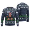 Get Lit With Clark Griswold Christmas Sweater Navy