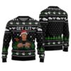 Get Lit With Clark Griswold Ugly Sweater Black