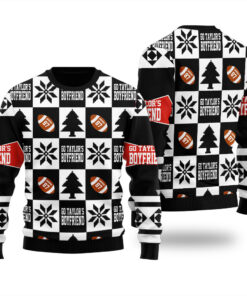 Go Taylor's Boyfriend Ugly Christmas Sweater Black