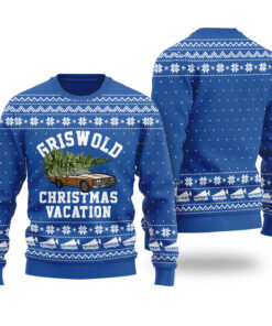 Griswold Family Christmas Vacation Ugly Sweater Royal