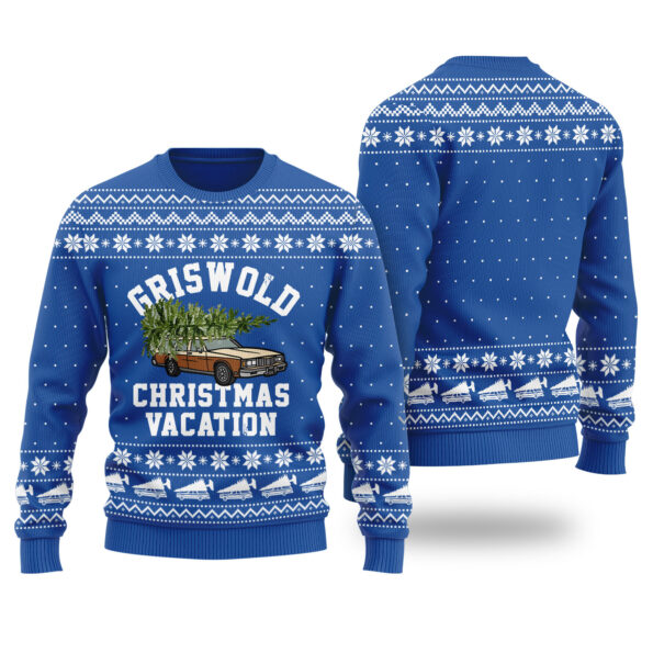 Griswold Family Christmas Vacation Ugly Sweater Royal