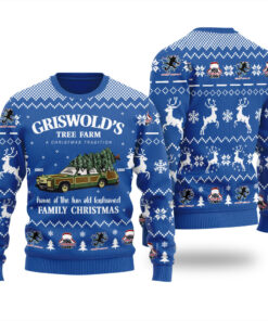 Griswolds Family Christmas Vacation Ugly Sweater Royal