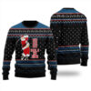 HO HO HO Hole In One Ugly Christmas Sweater BlackHO HO HO Hole In One Ugly Christmas Sweater Black