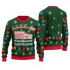 Hallelujah Griswold House Christmas Sweater Forest Green