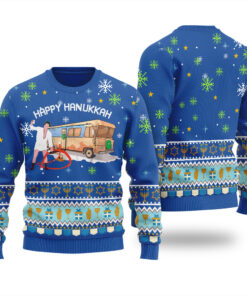 Hanukkah Shitters Full Ugly Christmas Sweater Royal