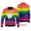 Happy Holiday LGBT Christmas Sweater Women