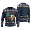 Here For The Jingle Juice Ugly Christmas Sweater Navy