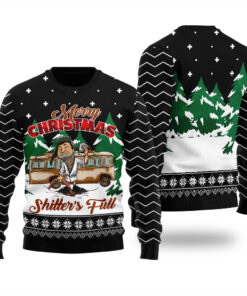 Hilarious Cousin Eddie Shitters Full Ugly Sweater Black