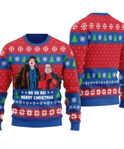 Ho Ho Ho Cousin Eddie Ugly Sweater Royal