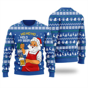 Ho Ho Ho Santa Ugly Xmas Jumper Royal
