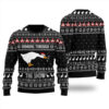 Honking Through The Snow Goose Ugly Sweater Black