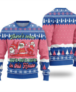 Hos Hos Hos Santa In This House Christmas Sweater Royal