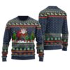 Howdy Santa Ugly Christmas Sweater Navy