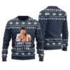 Humorous Cousin Eddie Empty Your Shitter Christmas Sweater Navy
