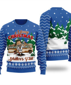 Humorous Shitters Full Ugly Sweater Royal