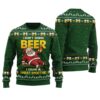 I Don't Drink Beer I Drink A Wheat Smoothie Ugly Sweater Forest Green