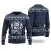 I Like Them Real Thick And Sprucy Ugly Christmas Sweater Navy