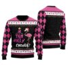 If This Jolly Enough Flamingo Ugly Sweater Black