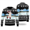 Inappropriate Naughty Christmas Sweater Black