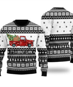 Its A Beaut Capybara Christmas Sweater Black