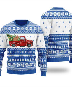 Its A Beaut Capybara Ugly Christmas Sweater Royal