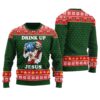 Jesus Party Savior Christmas Sweater Forest Green