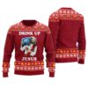 Jesus Party Savior Ugly Sweater Cardinal Red