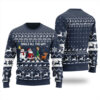 Jingle All The Way Funny Ugly Christmas Sweater Navy