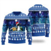 Leave Me A Loon Funny Ugly Christmas Sweater Royal