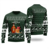 Maple Syrup Full Of Christmas Spirit Ugly Sweater Forest Green