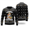 Meowy Catmas Ugly Christmas Sweater Black