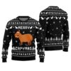 Merry Capymas Christmas Sweater Black