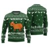 Merry Capymas Ugly Sweater Forest Green