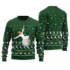 Merry Christmas Jesus Wrecking Ball Ugly Christmas Sweater Forest Green