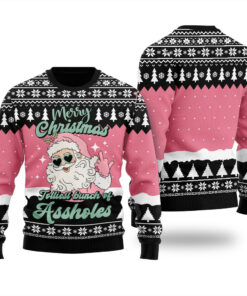 Merry Christmas Jolliest Bunch Of Assholes Black