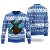 Merry Christmas Moose Ugly Sweater Royal