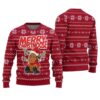Merry Christmoose Ugly Christmas Sweater Cardinal Red