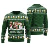 Merry Dunk Ugly Ugly Christmas Sweater Forest Green