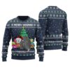 Merry Hissmas Ugly Christmas Sweater Navy