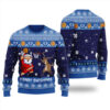 Merry Swishmas Funny Ugly Christmas Sweater Royal
