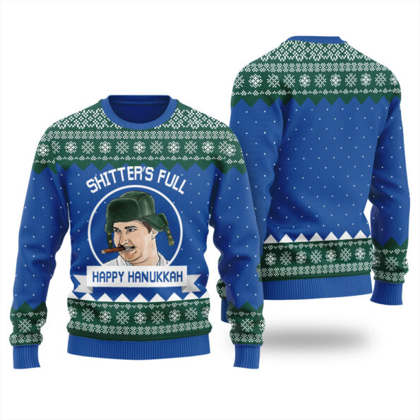 National Lampoon's Hanukkah Ugly Christmas Sweater Royal