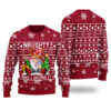 Naughty And I Gnome It Ugly Sweater Cardinal Red