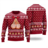 Naughty Christmas Sweater Cardinal Red