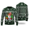 Naughty Gnome Ugly Sweater Forest Green