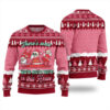 Naughty Santa In This House Ugly Sweater Cardinal Red