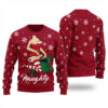 Naughty Ugly Christmas Sweater Cardinal Red