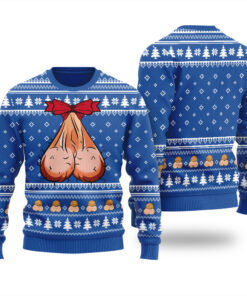 Naughty Ugly Christmas Sweater Royal