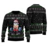 No Lift No Gift Santa Swoleman Ugly Sweater Black